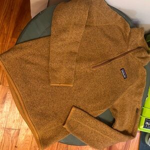 Patagonia Tan Fleece Quarter-Zip